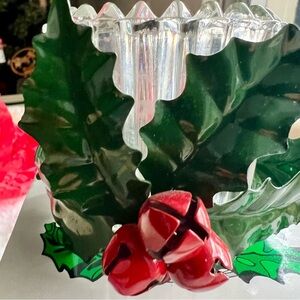 Vintage Department 56 Holly Bell Cluster Votive